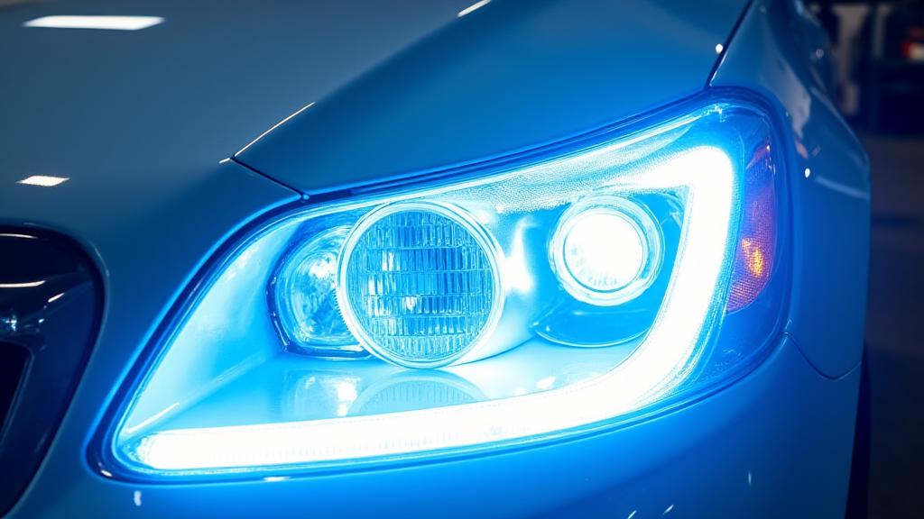 クリアで透明なヘッドライト